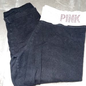 Cropped VS Pink leggings Large